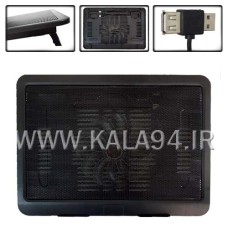 فن خنک کننده لپ تاپ M119A تک فن / چراغدار / اتصال هاب USB / شیب استاندارد / حفاظ شیب در طراحی / کیفیت عالی